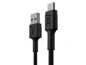 Green Cell Kabel GC PowerStream USB-A - USB-C 30cm, szybkie ładowanie Ultra Charge, QC 3.0