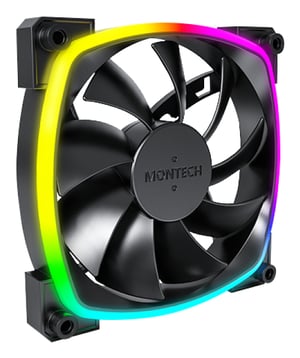 Montech AX120 PWM Obudowa komputera Wentylator 12 cm Czarny 3 szt.