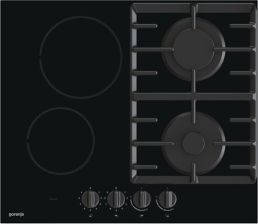 Gorenje GCE691BSC Czarny Wbudowany 60 cm Kombi 4 stref(y)