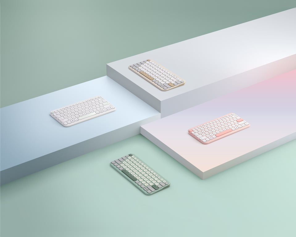ASUS Marshmallow Keyboard KW100 klawiatura Dom Bluetooth QWERTZ Niemiecki Różowy
