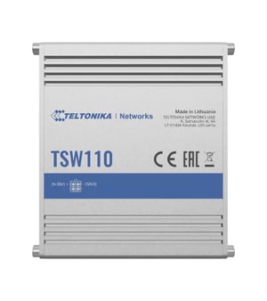 Teltonika TSW110 Nie zarządzany Gigabit Ethernet (10/100/1000) Obsługa PoE Niebieski, Szary