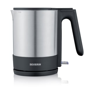Severin WK 3409 Electric Kettle, 1.7 L, 2200 W, Black, Stainless Steel