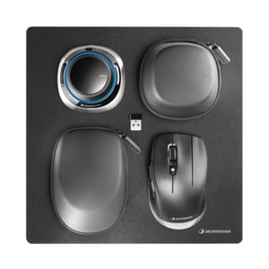 3Dconnexion SpaceMouse Wireless Kit 2 – Maus, beidhändig, RF Wireless + USB Typ A, 6DoF