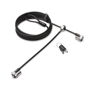 Kensington MicroSaver 2.0 Laptop-Sicherheitsschloss mit zwei Schließköpfen, mit Schlüssel zu öffnen