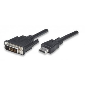 Techly ICOC-HDMI-D-018 Kabeladapter 1,8 m DVI-D Schwarz