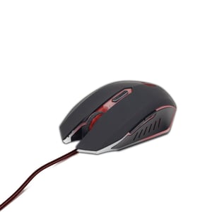 Gembird MUSG-001-R Gaming-Maus, beidhändig, USB Typ A, 2400 DPI