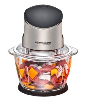 Rommelsbacher MZ 400 Electric Vegetable Shredder, 1 L, 400 W, Black, Stainless Steel