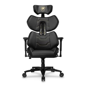 COUGAR Terminator Elite Gold Gaming-Sessel Gepolsterte Sitzfläche Schwarz, Gold