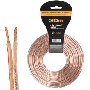 Libox Kabel głośnikowy 2x1,50mm LB0008-30 kabel audio 30 m Przezroczysty