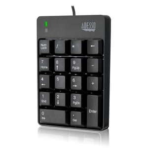 Adesso AKB-601UB klawiatura numeryczna Uniwersalne USB Czarny