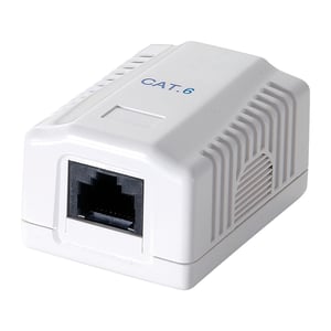 LogiLink NP0071 RJ-45-Steckdose, weiß