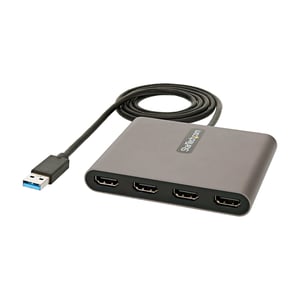 StarTech USB32HD4 extern USB-grafikkort 1920 x 1080 px Grå