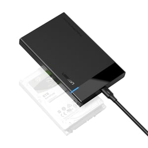 Ugreen 50743 Hard Drive Enclosure, Black, 2.5"