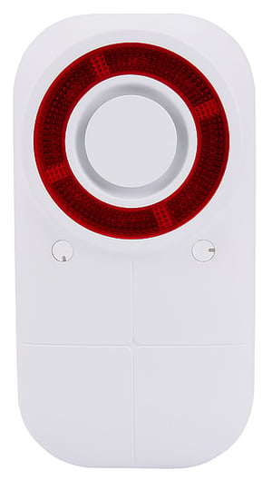 Olympia 6115 siren Trådlös siren för utomhusbruk Röd, Vit