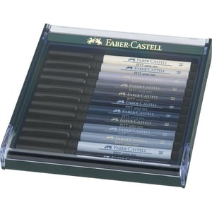 Faber-Castell 267423 finpenna Grå 12 st.