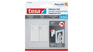 TESA 77772 Indoor Universal Hook, White, 2 pcs.
