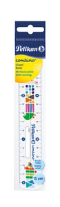 Pelikan 811224 150 mm Ruler, Plastic, Multicolor, 1 pc.
