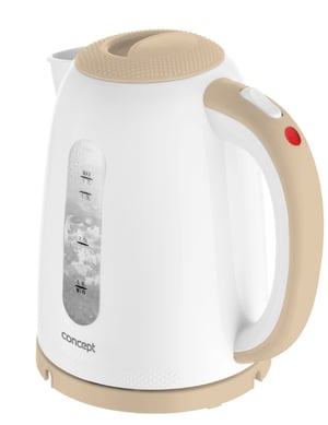 Concept RK2331 czajnik elektryczny 1,7 l 2200 W Beige, Weiß