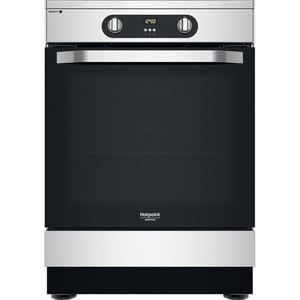 Hotpoint HS68IQ8CHX/E Kuchenka wolnostojąca Prąd elektryczny Płyta indukcyjna strefowa Stal nierdzewna