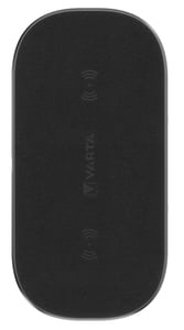 Varta 57906 101 111 Ladegerät für mobile Geräte, universell, schwarz, USB, kabelloses Laden, Schnellladen, für den Innenbereich
