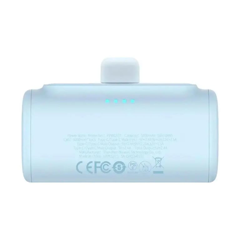 фото Зовнішній акумулятор (павербанк) Baseus Compact Fast Charging 5000mAh Blue 20W (P10068306313-00)
