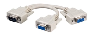 Microconnect MONG2H VGA-Kabel 0,3 m VGA (D-Sub) 2 x VGA (D-Sub) Grau