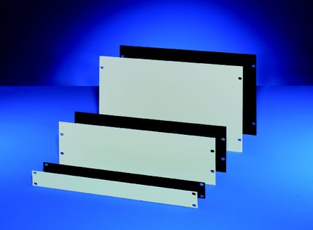 Schroff 19" front panel 3 mm thick, RAL 7035
