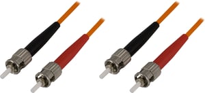 Deltaco FB-35 InfiniBand/Fiber Optic Cable, 5 m, 2x ST, Orange