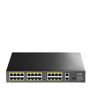 Cudy FS1026PS1 Unmanaged Gigabit Ethernet (10/100/1000) Network Switch with PoE Support, Black