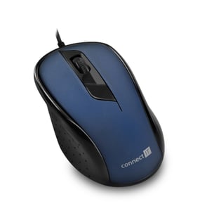 Connect IT CMO-1200-BL myszka Po prawej stronie USB Typu-A Optyczny 1000 DPI