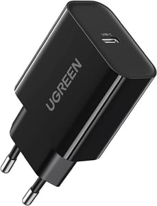 Ugreen 10191 Portable Device Charger, Universal, Black, AC, Fast Charging, Indoor