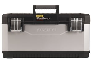 Stanley 1-95-617 Tool Box, Metal and Plastic, Black, Gray