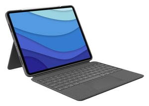 Logitech Combo Touch QWERTY Amerykański międzynarodowy Smart Connector Szary