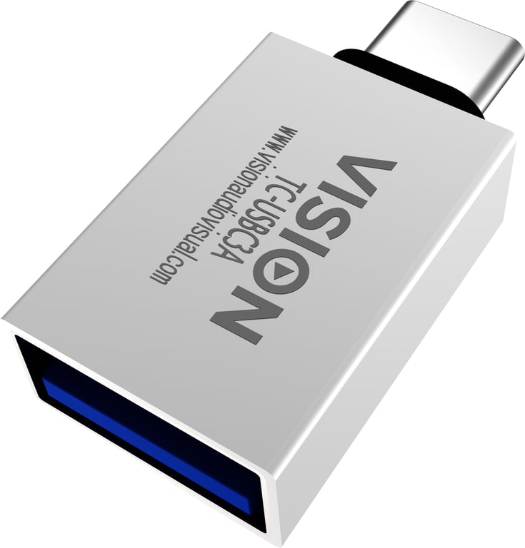 Vision TC-USBC3A przejściówka do kabli USB-A USB-C Biały