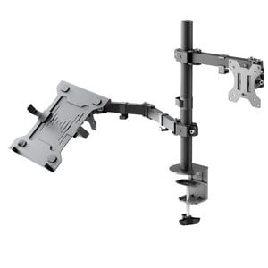 Goobay 70815 stojak na laptop Ramię notebooka i monitora Czarny 39,6 cm (15.6")