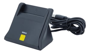 Deltaco UCR-156 czytnik do kart chipowych Wewnątrz/Na wolnym powietrzu USB USB 2.0 Czarny