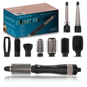 Cecotec Bamba CeramicCare 10in1 Multistyler Ciepły Czarny, Różowy 1,6 m