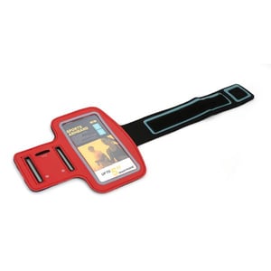 Platinet POSR 12.7 cm (5") Cell Phone Case, Shoulder Strap Case, Black, Red, Clear