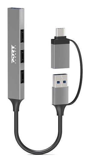Port Designs 900160 USB Type-C-hubbar och koncentratorer 5000 Mbit/s Silver