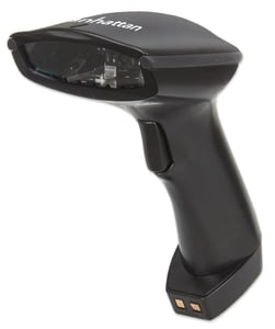 Manhattan 178495 Barcode Scanner Handheld 1D CCD Barcode Scanner Black