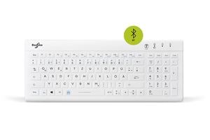 Baaske Medical BT01 klawiatura Medyczna Bluetooth QWERTZ Niemiecki Biały