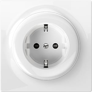 Fibaro Walli N eluttag av typ F, vitt
