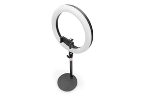 Digitus 10-Zoll-LED-Ringleuchte, ausklappbarer Tischständer