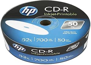 HP CRE00070WIP CD-R-skiva 700 MB 52x 50 st.
