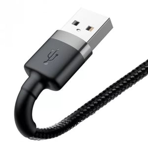 Baseus CALKLF-AG1 kabel Lightning 0,5 m Szary, Czarny