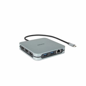 DICOTA D32057 USB-Typ-C-Hubs und -Verteiler 10000 Mbit/s Silber
