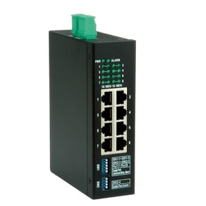 ROLINE Gigabit-Ethernet-Industrieswitch, unmanaged, Gigabit-Ethernet (10/100/1000), schwarz