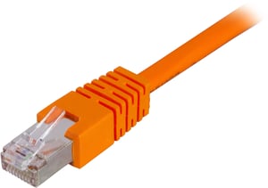 Deltaco STP-61-OR Network Cable, Orange, 1 m, Cat6