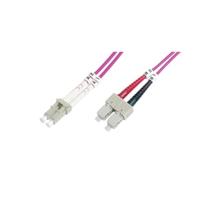 LOGON AL5LCSC03I/4I kabel InfiniBand / światłowodowy 3 m 2x LC 2x SC Różowy