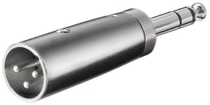 Goobay 27515 przejściówka do kabli XLR 6.35 mm Stal nierdzewna